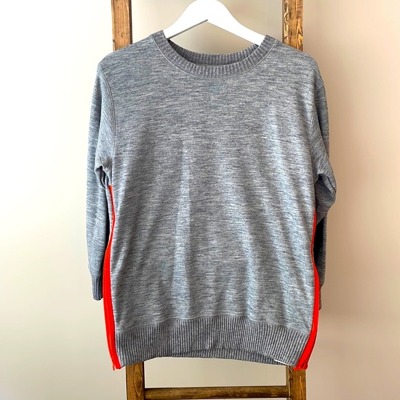 Zara Vented Soft Grey Sweatshirt Small - Picture 4 of 8
